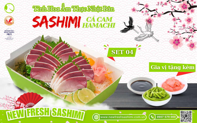 Set sashimi cá cam hamachi 04