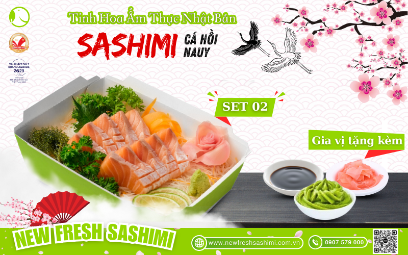 Set sashimi cá hồi Nauy 02