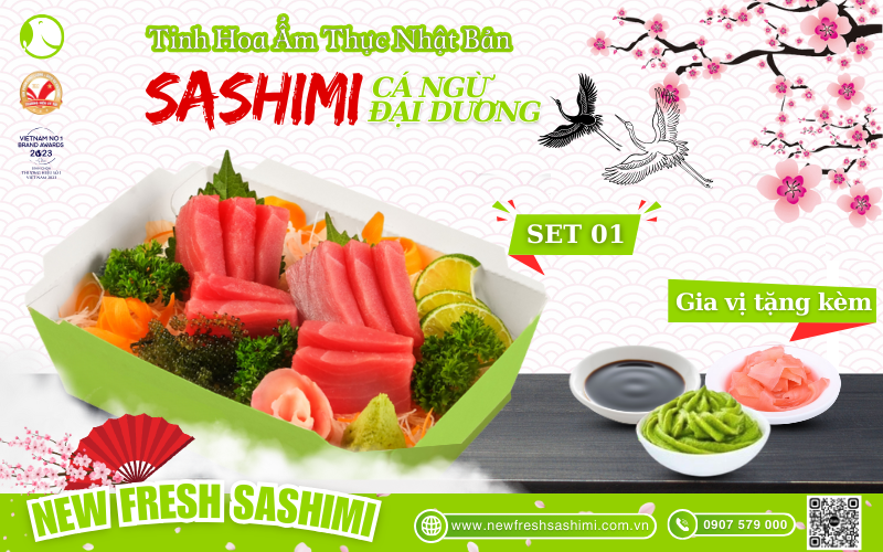 Set sashimi cá ngừ 01 Set sashimi cá ngừ 01