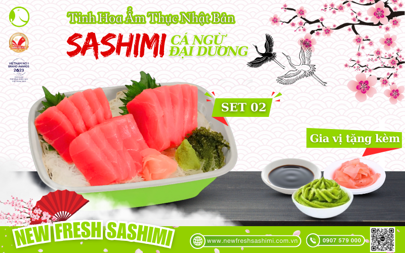 Set sashimi cá ngừ đại dương 02 Set sashimi cá ngừ đại dương 02
