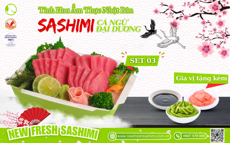 Set sashimi cá ngừ đại dương 03 Set sashimi cá ngừ đại dương 03