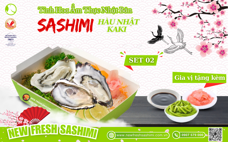 Set sashimi hàu nhật 02 Set sashimi hàu nhật 02