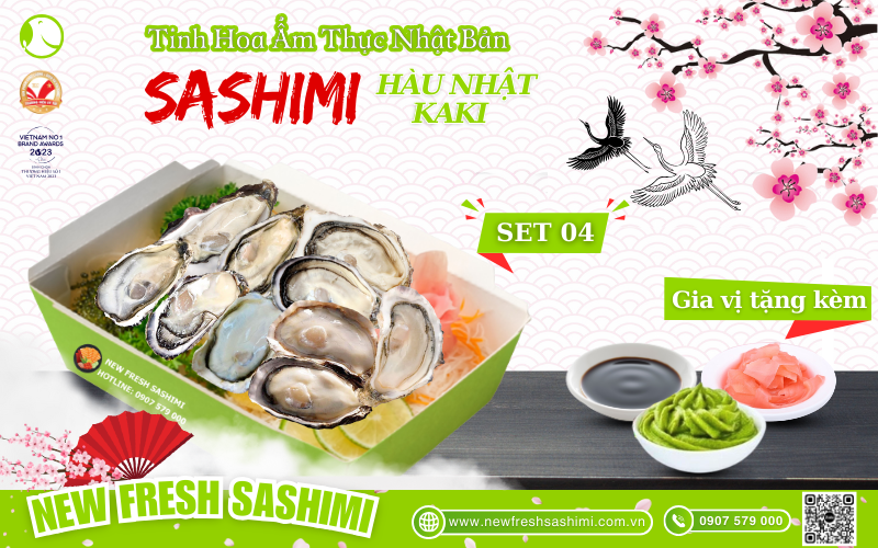 Set sashimi hàu nhật 04