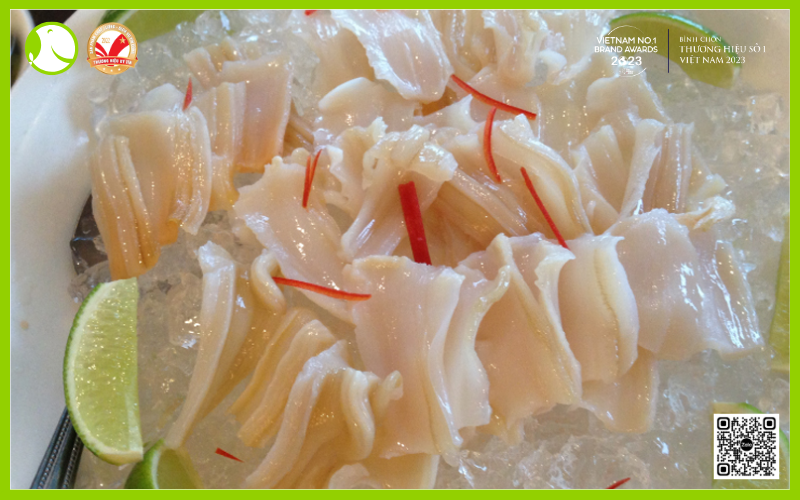 sashimi ốc vòi voi sashimi ốc vòi voi